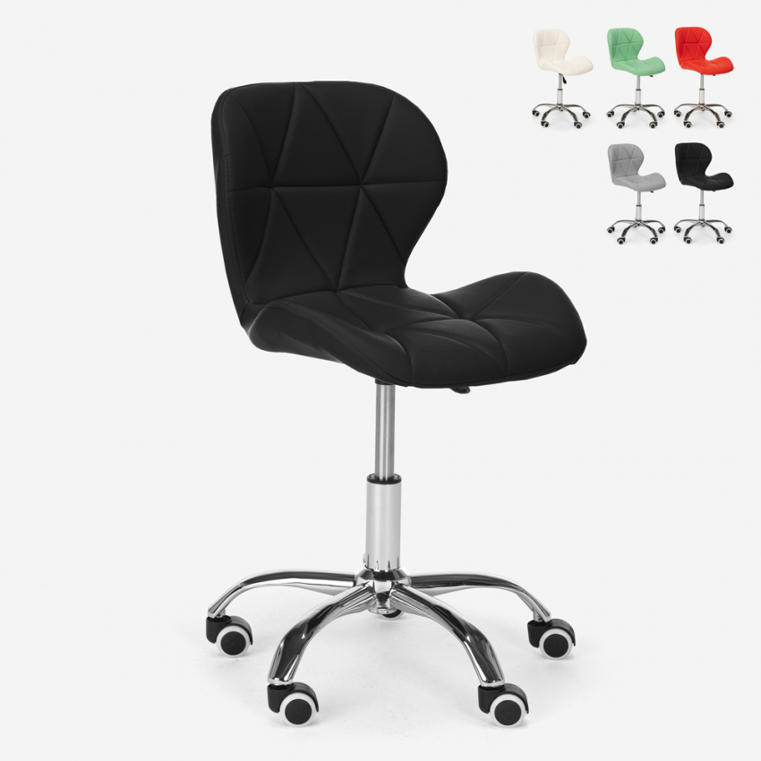 Chaise pivotante tabouret de bureau roues réglables en hauteur Ratal Offre