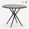 Table ronde jardin cuisine bar restaurant en polypropylène 80 cm Gang 80 Réductions