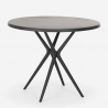 Table ronde jardin cuisine bar restaurant en polypropylène 80 cm Gang 80 Choix