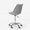 Chaise de bureau design pivotant réglables en hauteur avec roues Octony 