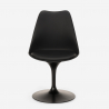 table ronde 90 cm + 3 chaises style Tulipane design scandinave moderne ellis Achat