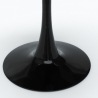 table ronde 90 cm + 3 chaises style Tulipane design scandinave moderne ellis 