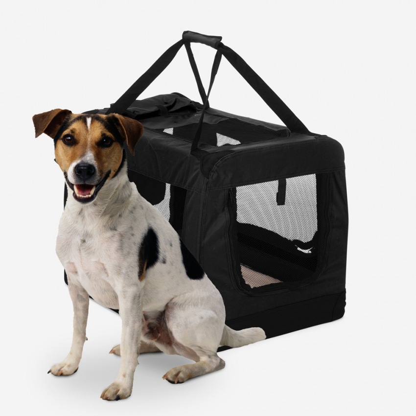 Caisse de transport solide pour le transport de votre petit chien.