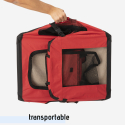 Sac de transport en tissu pliable pour chiens et chats moyen 68.5x48x50cm Oliver L 