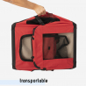 Sac de transport en tissu pliable pour chiens et chats moyen 68.5x48x50cm Oliver L 