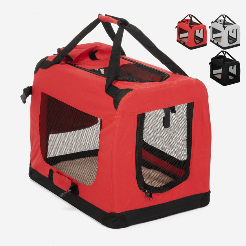 Sac de transport pliable pour petits chiens et chats 58x40x44.5cm Oliver M 