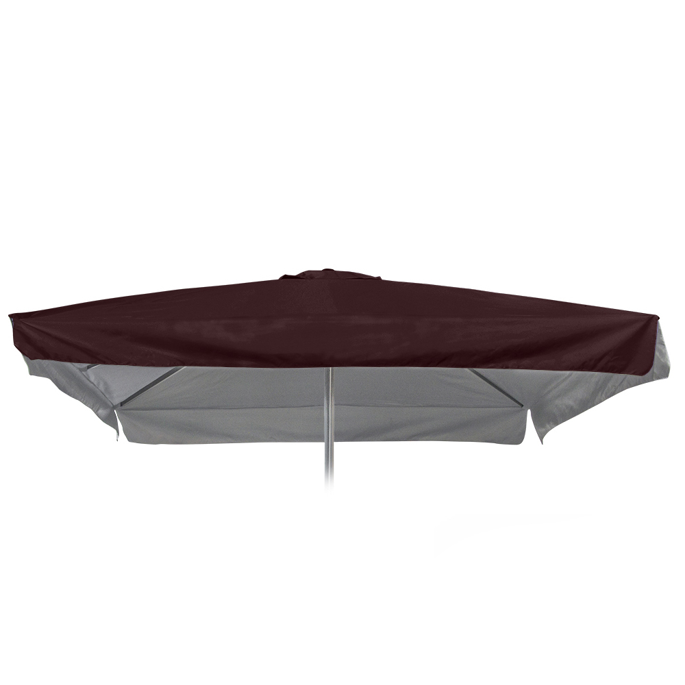Toile de remplacement pour parasol de jardin 3x3 carré Marte Brown