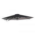 Toile de remplacement pour parasol de jardin 3x3 hexagonal Dorico Noir Promotion