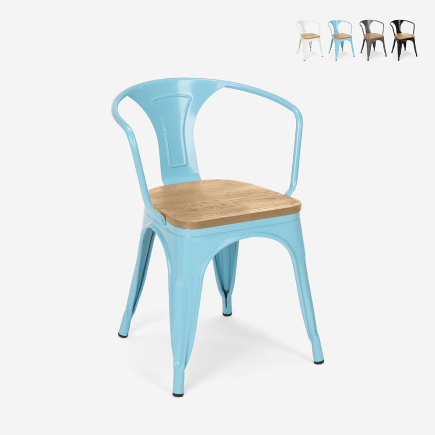 chaise de cuisine et bar style design industriel avec accoudoirs steel wood arm light chaise de cuisine et bar style design industriel avec accoudoirs steel wood arm light