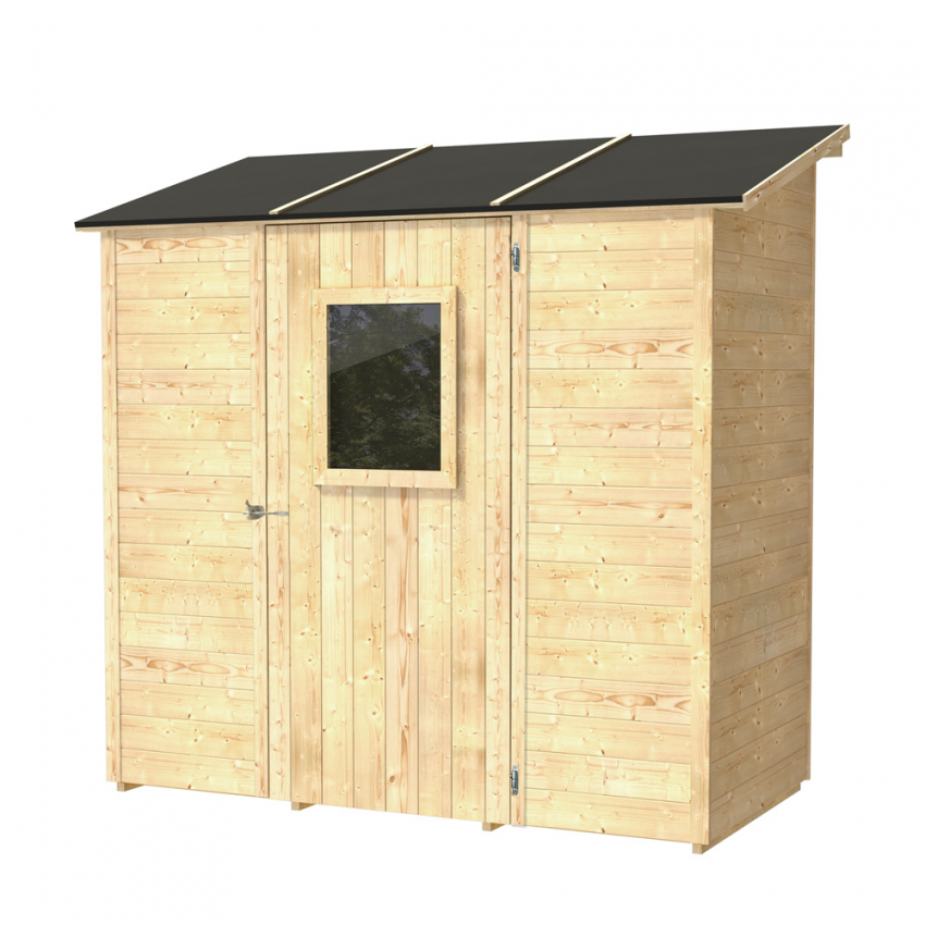 Vaniglia 207x102 Abri de jardin en bois pour le rangement des outils