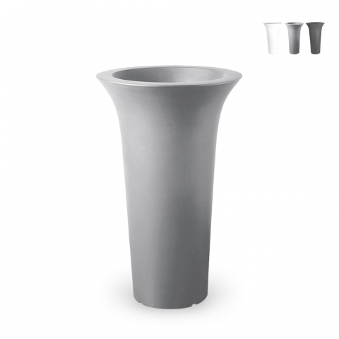 Vase rond Ø 48 x 85cm pot au design moderne pour terrasse jardin Flos