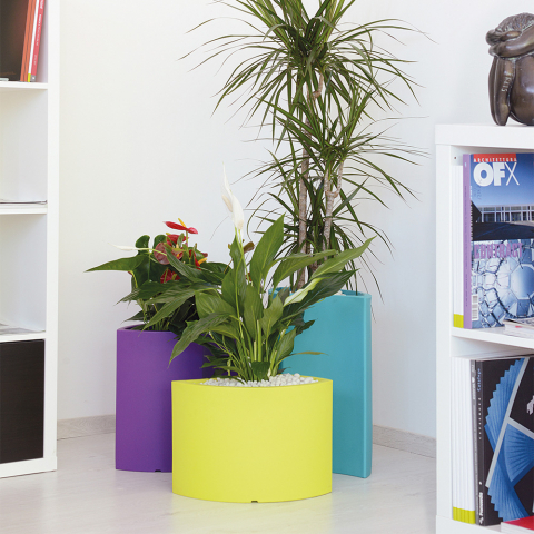 Ensemble De Jardinière 3 Vases Colorés Pour Plantes Design Maison Jardin Tris Petalo