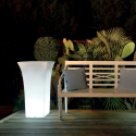 Jardinière lumineuse carrée d'extérieur design moderne Patio Catalogue