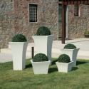 Jardinière carrée vase 50x50cm design salon terrasse jardin Patio 