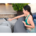 Spa gonflable ronde 216x80cm Bestway Lay-Z SPA Santorini Hydrojet Pro 7 places 60075 Dimensions