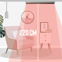 Chauffage infrarouge Bluetooth sans lumière 1000W haut-parleurs Spaik Choix