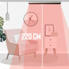 Chauffage infrarouge Bluetooth sans lumière 1000W haut-parleurs Spaik Choix