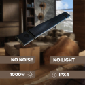 Chauffage infrarouge Bluetooth sans lumière 1000W haut-parleurs Spaik Remises