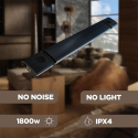 Radiateur infrarouge sans émission lumineuse 1800W Bluetooth haut-parleurs Spaik Pro Remises