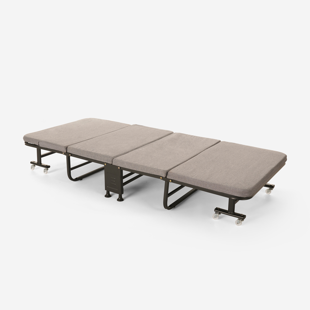 Lit pliant 80x190 peu encombrant pour salon et chambre d'amis Kongea