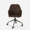 Chaise de bureau pivotante rembourrée au design moderne avec hauteur réglable Narew Dimensions