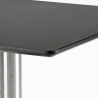 Table basse carrée 90x90 avec pied central pour bistro et bar Horeca 