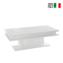 Table basse blanche 100x55cm salon moderne design Little Big Caractéristiques