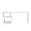 Bureau design moderne en bois 180x60cm Blanc Esse 2 Offre
