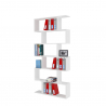 Bibliothèque colonne à 6 étagères bureau et chambre design moderne Calli Remises