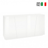 Buffet de salon 160 cm 4 placards Design Blanc Brillant Vega Four Vente