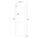 Armoire d'entrée de salon design 5 étagères blanc brillant Arco Wardrobe Catalogue