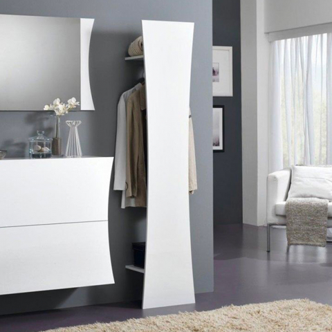 Penderie de couloir armoire design ouvert blanc brillant Arco Hang Promotion