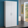 Armoire à chaussures design entrée blanc brillant 28 paires Girl Promotion