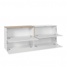 Buffet salon cuisine 4 portes design moderne 210cm Zet Pavin Acero Remises