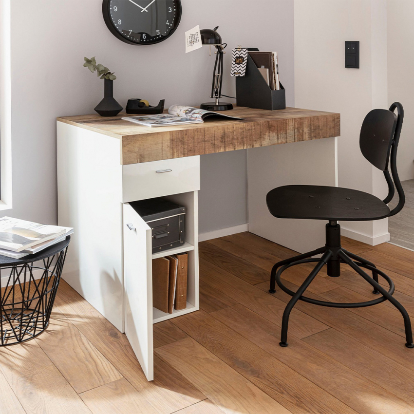 Bureau 100x60 Avec Plateau Coulissant Peu Encombrant Chambre Sliding M Acero