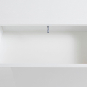 Meuble TV salon 4 tiroirs blanc brillant Metis Living Up Remises