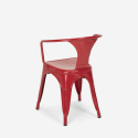table 80x80cm design industriel + 4 chaises style bar cuisine hustle white 