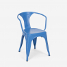table 80x80 design industriel + 4 chaises style bar cuisine bar reims light 