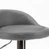 Tabouret haut de bar et cuisine en similicuir chromé Baltimora 