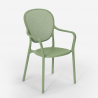 Table Ronde Beige 80cm + 2 Chaises Extérieur Jardin bar Restaurant Valet 