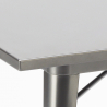 table 80x80cm + 4 chaises style industriel cuisine bar restaurant century top light Prix