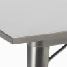 table 80x80cm + 4 chaises style Lix industriel cuisine bar restaurant century top light Prix