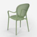 Table Ronde Noire 80cm + 2 Chaises jardin terrasse bar restaurant Valet Dark 