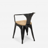 table 120x60 + 4 chaises style industriel bar restaurant cuisine wismar top light 