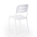 Ensemble 2 Chaises Design Moderne et 1 Table Carrée Noire 70x70cmpour Jardin Restaurant Bar Larum Dark 