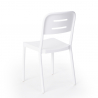 Ensemble 2 Chaises Design Moderne et 1 Table Carrée Noire 70x70cmpour Jardin Restaurant Bar Larum Dark 