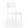 Ensemble 2 Chaises Design Moderne et 1 Table Carrée Noire 70x70cmpour Jardin Restaurant Bar Larum Dark 