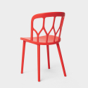 Ensemble 2 Chaises Design Polypropylène et 1 Table Carrée 70x70cm Beige Jardin Bar Restaurant Saiku 