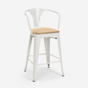 ensemble table noire 60x60cm industriel 4 tabourets bucket black top light 
