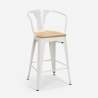ensemble table noire 60x60cm industriel 4 tabourets bucket black top light 